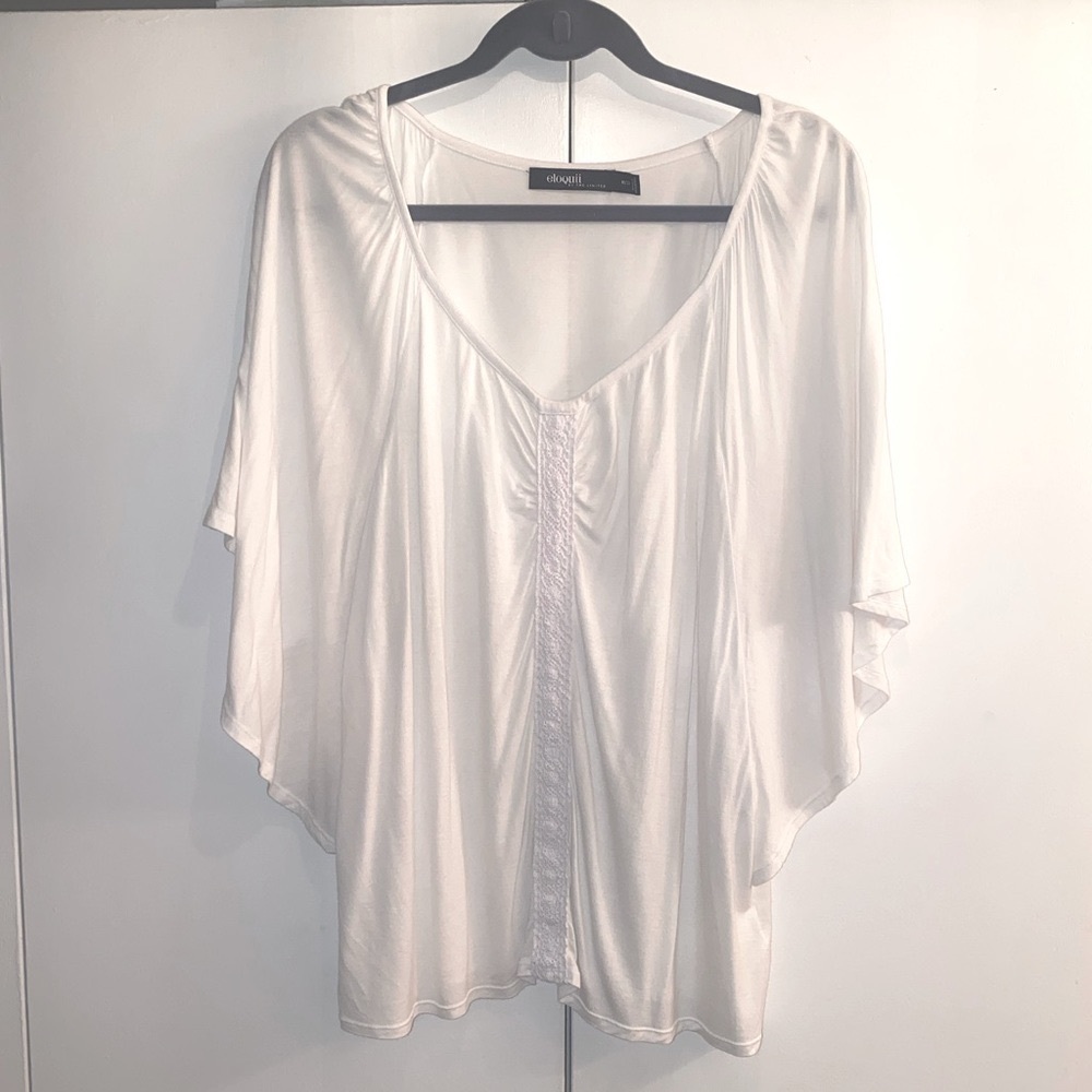 Eloquii Butterfly Sleeve Top